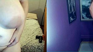 BBW在视频聊天中展示大屁股和POV