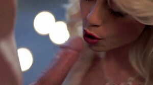 Blonde Honey Sucking Big Cock With Facial Swallow