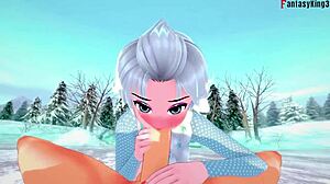 elsa exploring fantasy pov the night before christmas in frozen