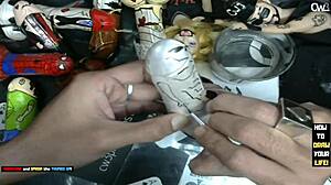 Its time to paint little grey alien dildo