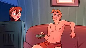 zabranjena hentai animacija igra se nestašno u dnevnoj sobi večeras.