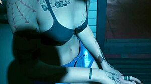 Two girls kissing and fondling each other in a 3D animated porn video