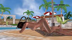 Intense 3D Cartoon Girl Fingering Action!