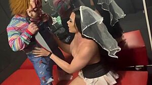 Chucky Fucks Bride in Swing House on Halloween