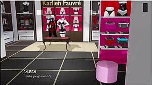 Skinny brunette in ripped lingerie teases with wild moves.