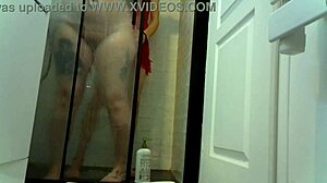 Short shower scene in paris with big tits milf