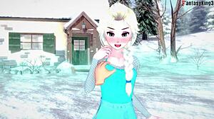 elsa exploring fantasy pov the night before christmas in frozen