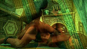 adrianne's rough bondage anal in skyrim, oh god!