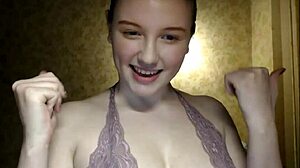 Man, This Cute Shy Girl Flashed Her Big Natural Tits!