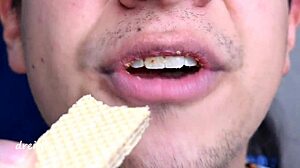 Young Colombian Amateur Eats Cookies In Exotic Solo Session