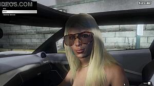 First person hooker encounter in GTA 5 car