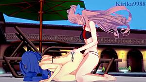 i love watching tsubasa and maria in intense futanari sex from symphogear hentai