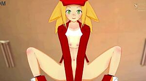 Roll Gets Serviced And Lubricated In Megaman Hentai.