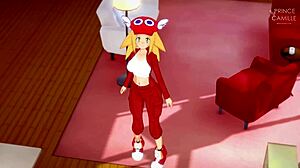 Roll Gets Serviced And Lubricated In Megaman Hentai.