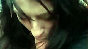 Deepthroat Blowjob On The Road In Public Setting