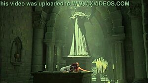 3dgspot - busty elf dominates a man in a fight and is rewarded by his cock 3d animation