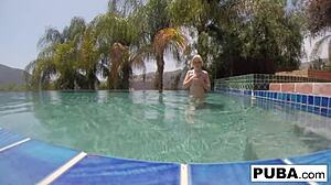 Underwater Pool Masturbation with Samantha Rone is Insane!