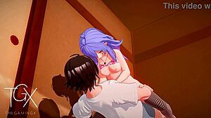 Anime Hentai Game: Roxy SEXY FUCKS in Various Positions with BLOWJOB.