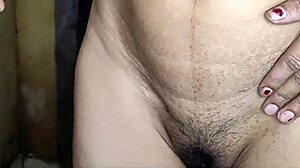 Indian village girl shaves tight pussy in bathroom