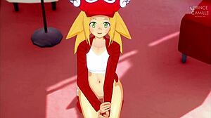 Roll Gets Serviced And Lubricated In Megaman Hentai.