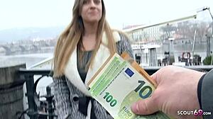 Josephines große natürliche Titten haben mich beim Casting süchtig gemacht