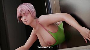 honoka experiences deep throat and anal in suggestive anime