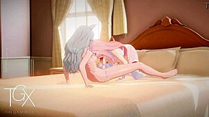 Zero Two in futanari lesbian hentai