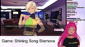 Vtuber Lewdneko dives into Shining Song Starnova Mariya route gameplay.