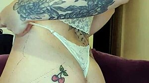 Redhead playing with asshole