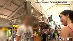 Mandy Sky's rough POV fucking with blowjob and boobs