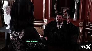 I am playing fashion business with this sexy secretary in 3d hentai, episode 1 scene 32, it's so hot