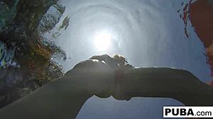 Underwater Pool Masturbation with Samantha Rone is Insane!