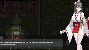 Exorcist onmyoji part 1 features intense big tits action in anime style