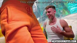 Athletic jocks fucking bareback 💪