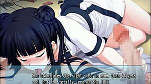 Anime Schoolgirl Gives Handjob In Majikoi