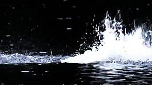 Is that supernatural sexy bikini girl swimming?