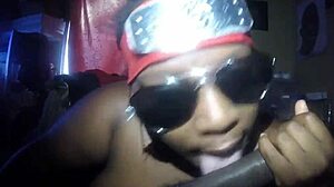 Anime Nerd Sucking Dick, Deepthroat Sloppy Big Black Cock