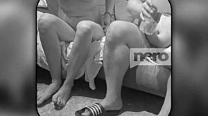 couple plays whore and client fantasy with ass licking