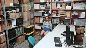 Jason Feeds Aften Opal His Huge Cock In Deepthroat At Work