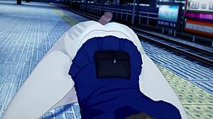 i watched shibuya sex episode vol 1 jujutsu kaisen hentai it's so sexy with footjob and moaning