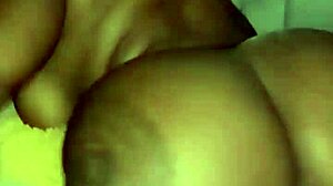 my stepsister at home asks me to fill her mouth with milk, bent over.