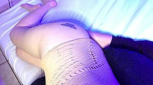 wearing a short dress at home got me on my knees for deep action