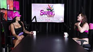 Evelyn Zain In Sheer Red BDSM