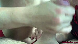 Lucky Husband's Wife Shares Cum with Girlfriend in Threesome