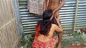 bengali bhabi banging hard in red clower saree