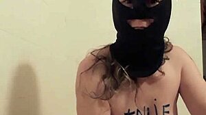 Female Slave Self-Humiliates with Uro Play