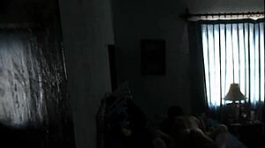 My cousin fucks me passionately while her parents are home.