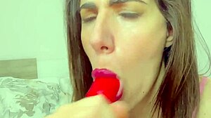 Latina teen begs daddy to finish her off