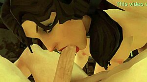 I love this true facial in hentai game