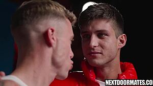 Athletic jocks fucking bareback 💪